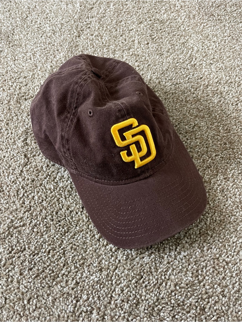 MLB - San Diego Padres Genuine Merchandise Brown Cap with Yellow Logo